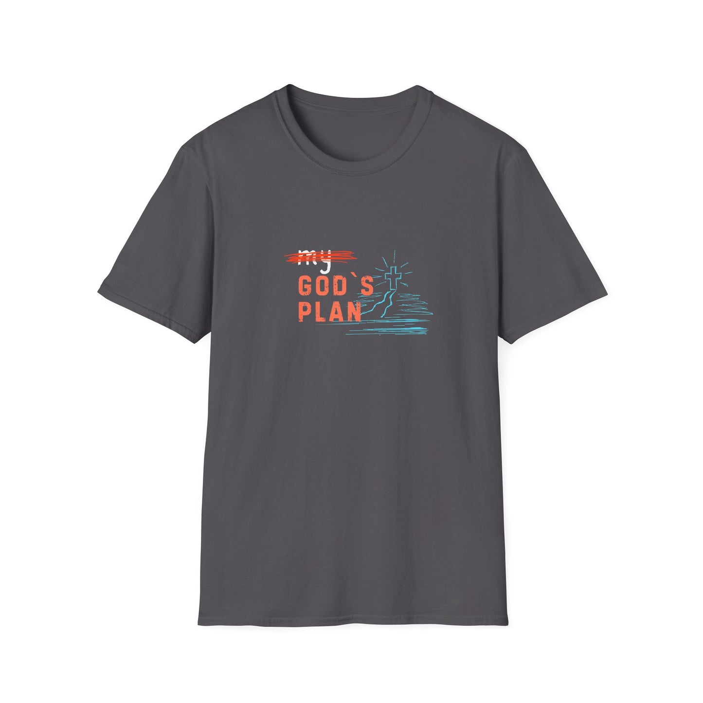 Bold Faith Tee - Gods Plan with Path and Cross Graphic | T-Shirt | Unisex