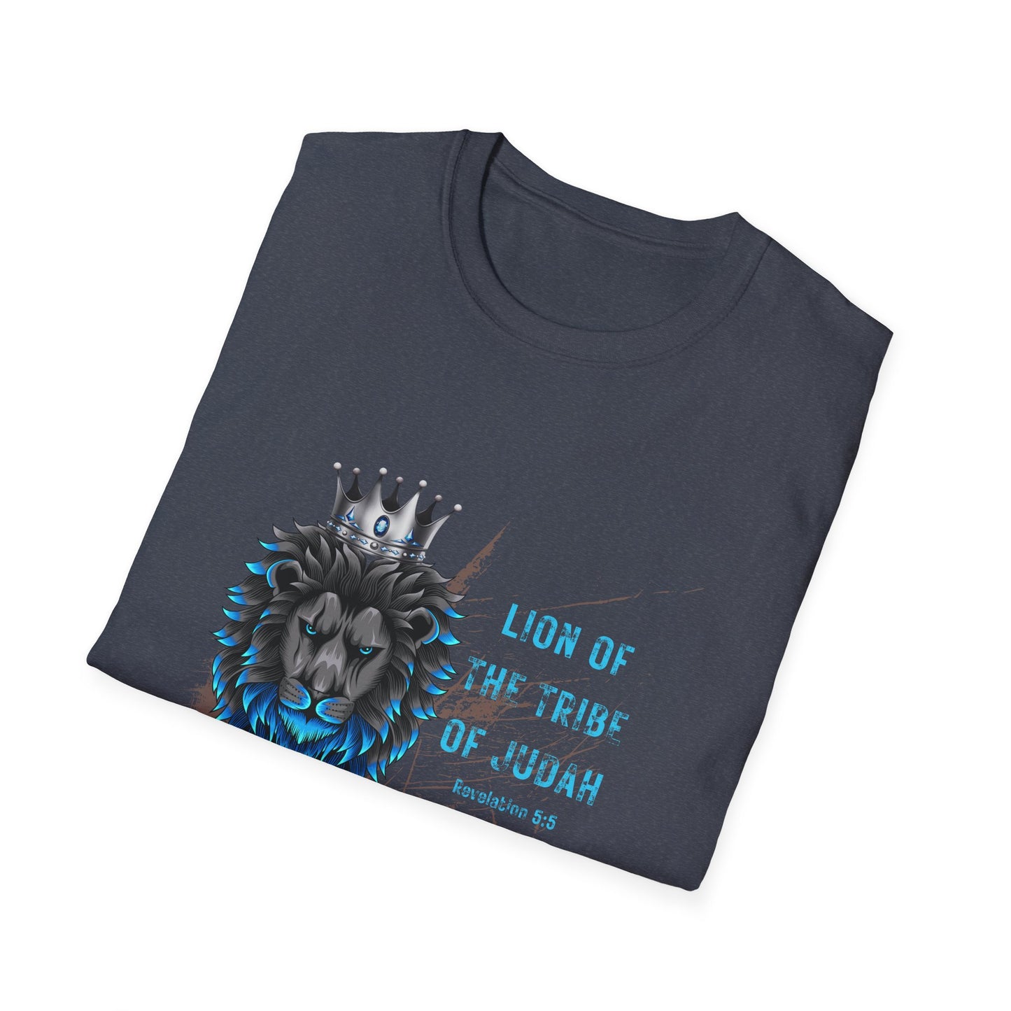 Bold Faith Tee - Lion of the Tribe of Judah with Crowned Lion Graphic | T-Shirt | Unisex