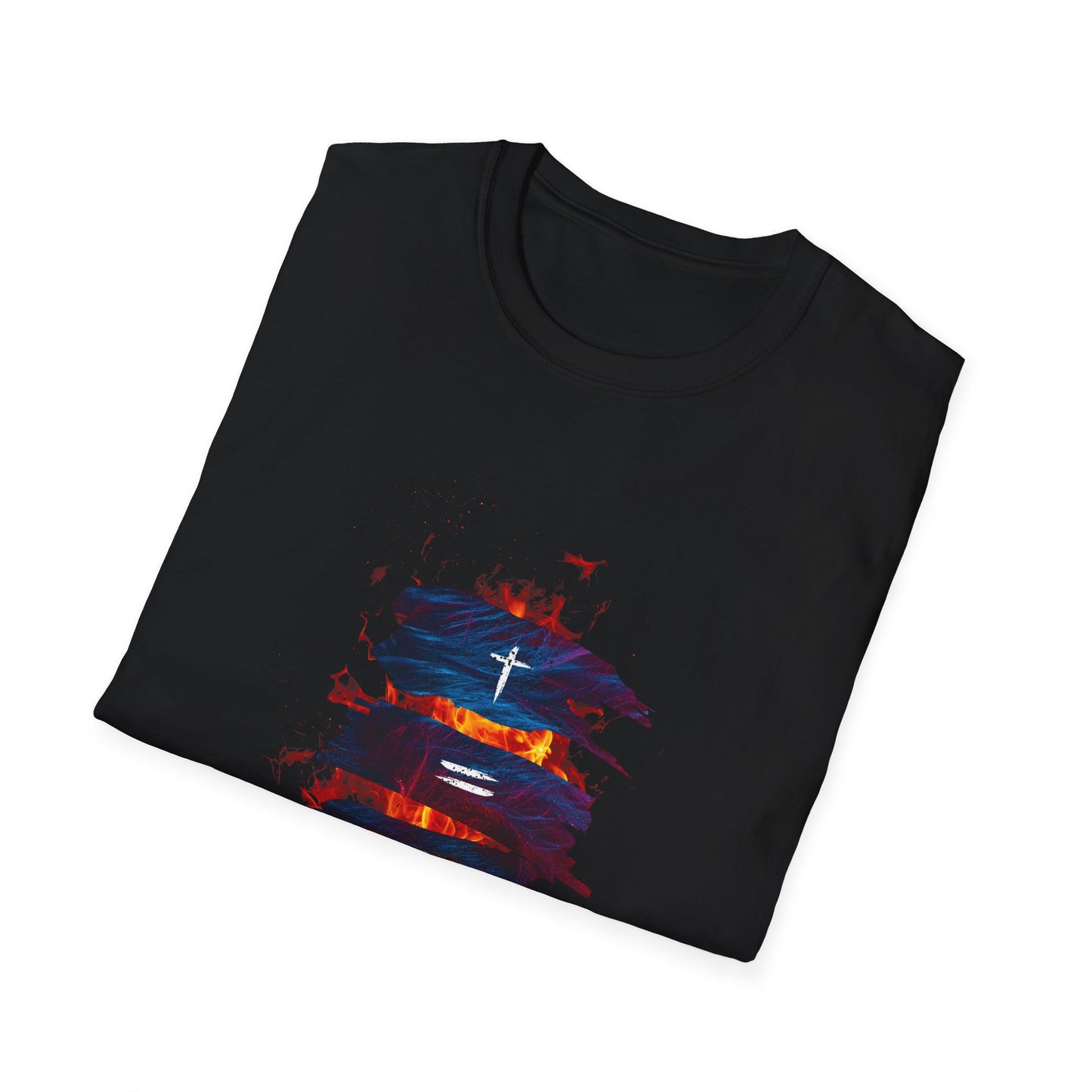Bold Faith Tee - Christ Equals Love with Flames and Heart Graphic | T-Shirt | Unisex