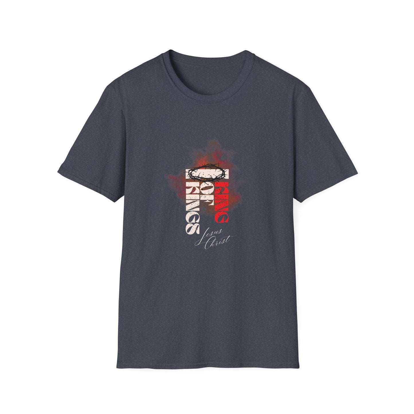 Bold Faith Tee - King of Kings Jesus Christ with Crown of Thorns Graphic | T-Shirt | Unisex