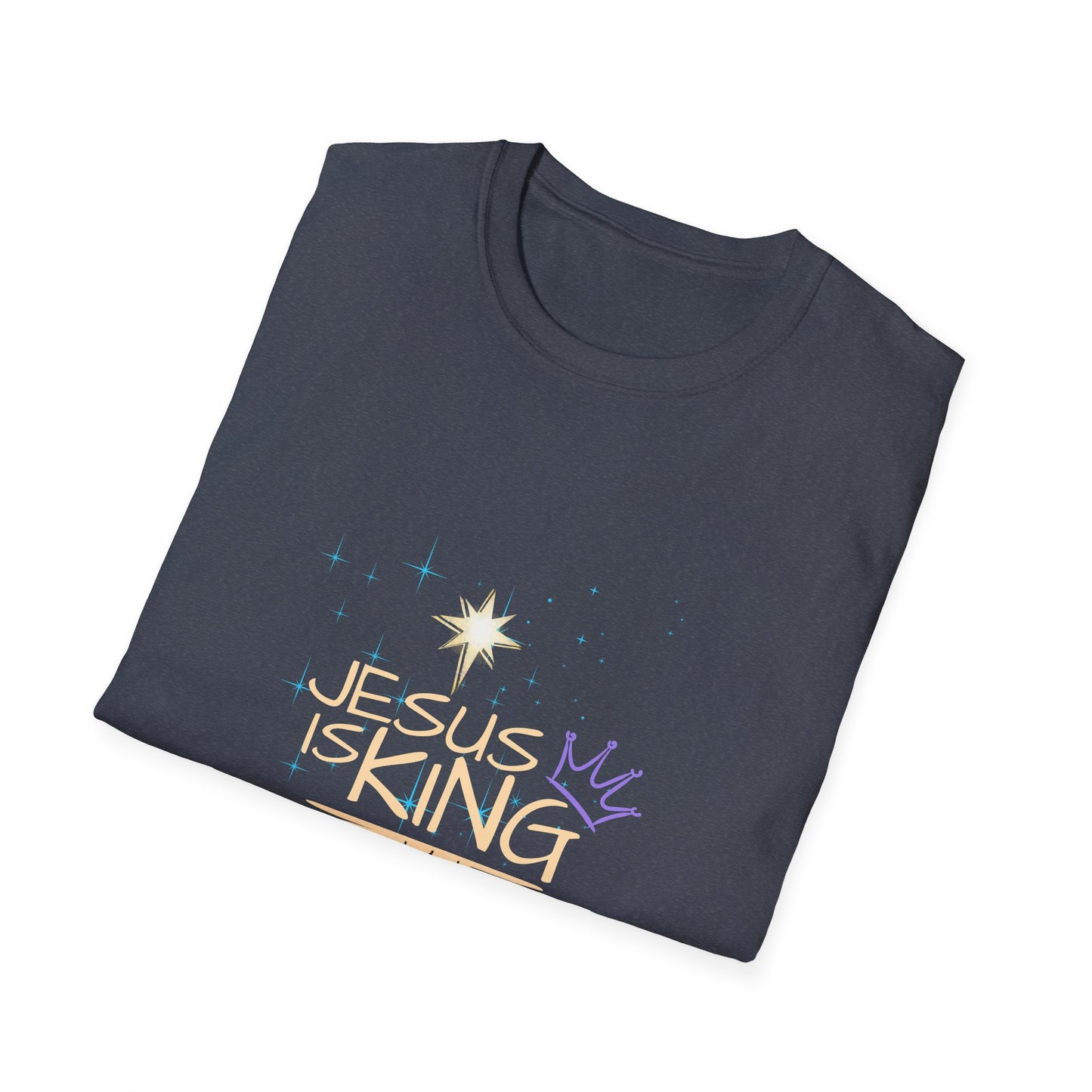 Bold Faith Tee - Jesus is King with Stars and Desert Graphic | Three Wise Men | T-Shirt | Unisex