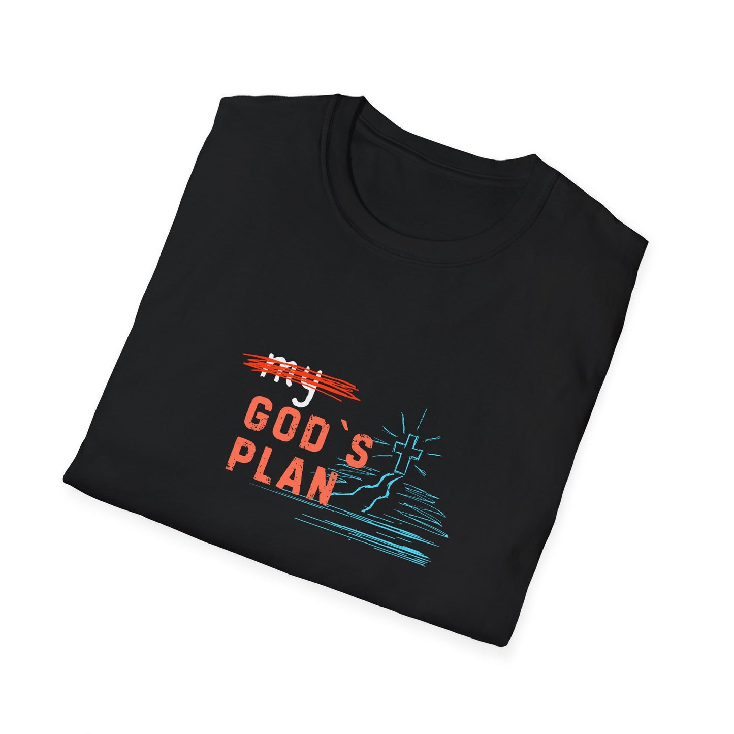 Bold Faith Tee - Gods Plan with Path and Cross Graphic | T-Shirt | Unisex