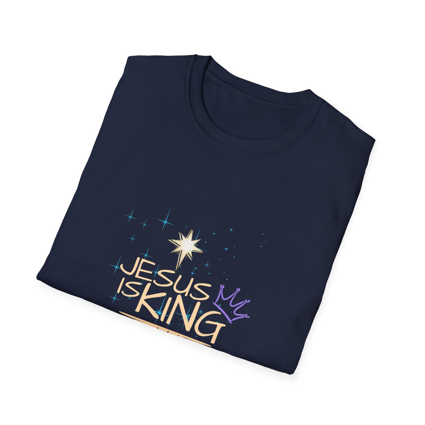 Bold Faith Tee - Jesus is King with Stars and Desert Graphic | Three Wise Men | T-Shirt | Unisex