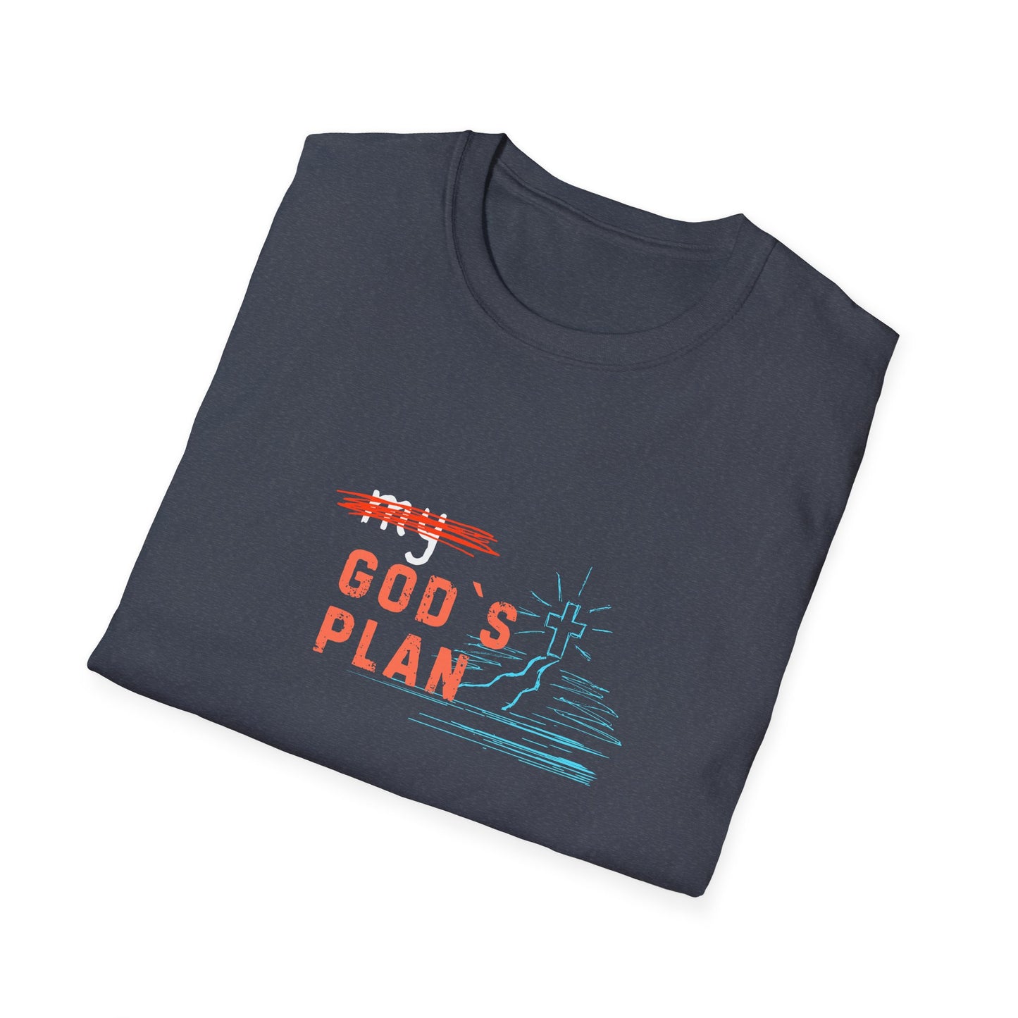 Bold Faith Tee - Gods Plan with Path and Cross Graphic | T-Shirt | Unisex