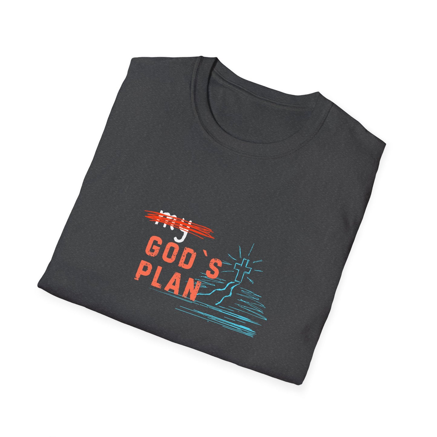 Bold Faith Tee - Gods Plan with Path and Cross Graphic | T-Shirt | Unisex