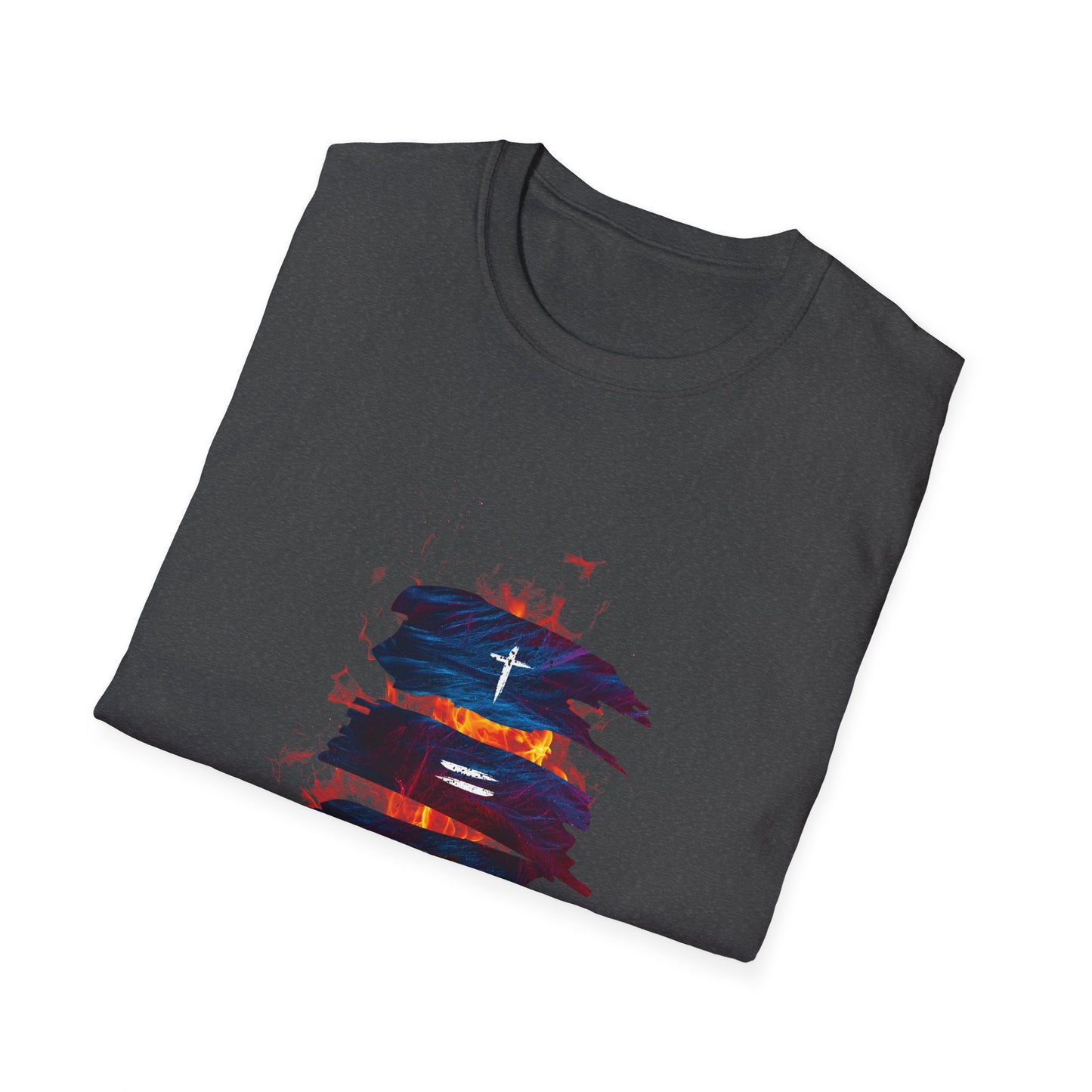 Bold Faith Tee - Christ Equals Love with Flames and Heart Graphic | T-Shirt | Unisex