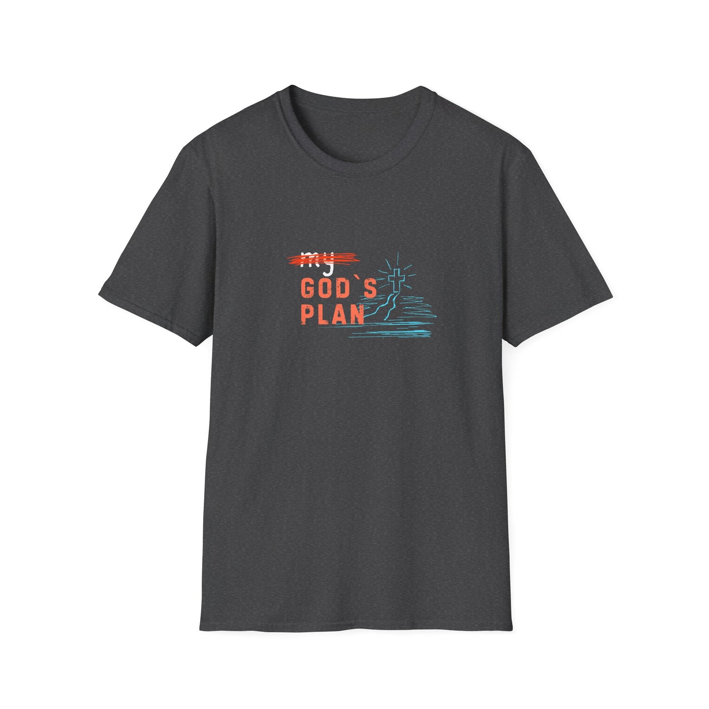 Bold Faith Tee - Gods Plan with Path and Cross Graphic | T-Shirt | Unisex