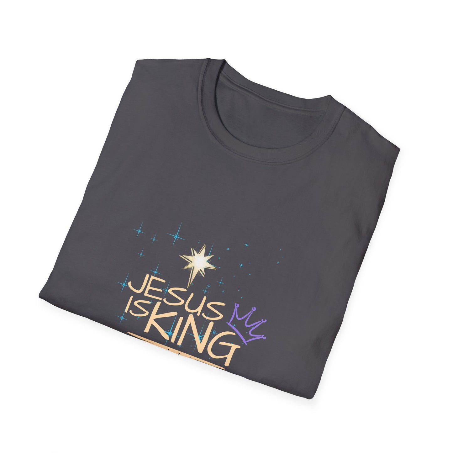 Bold Faith Tee - Jesus is King with Stars and Desert Graphic | Three Wise Men | T-Shirt | Unisex