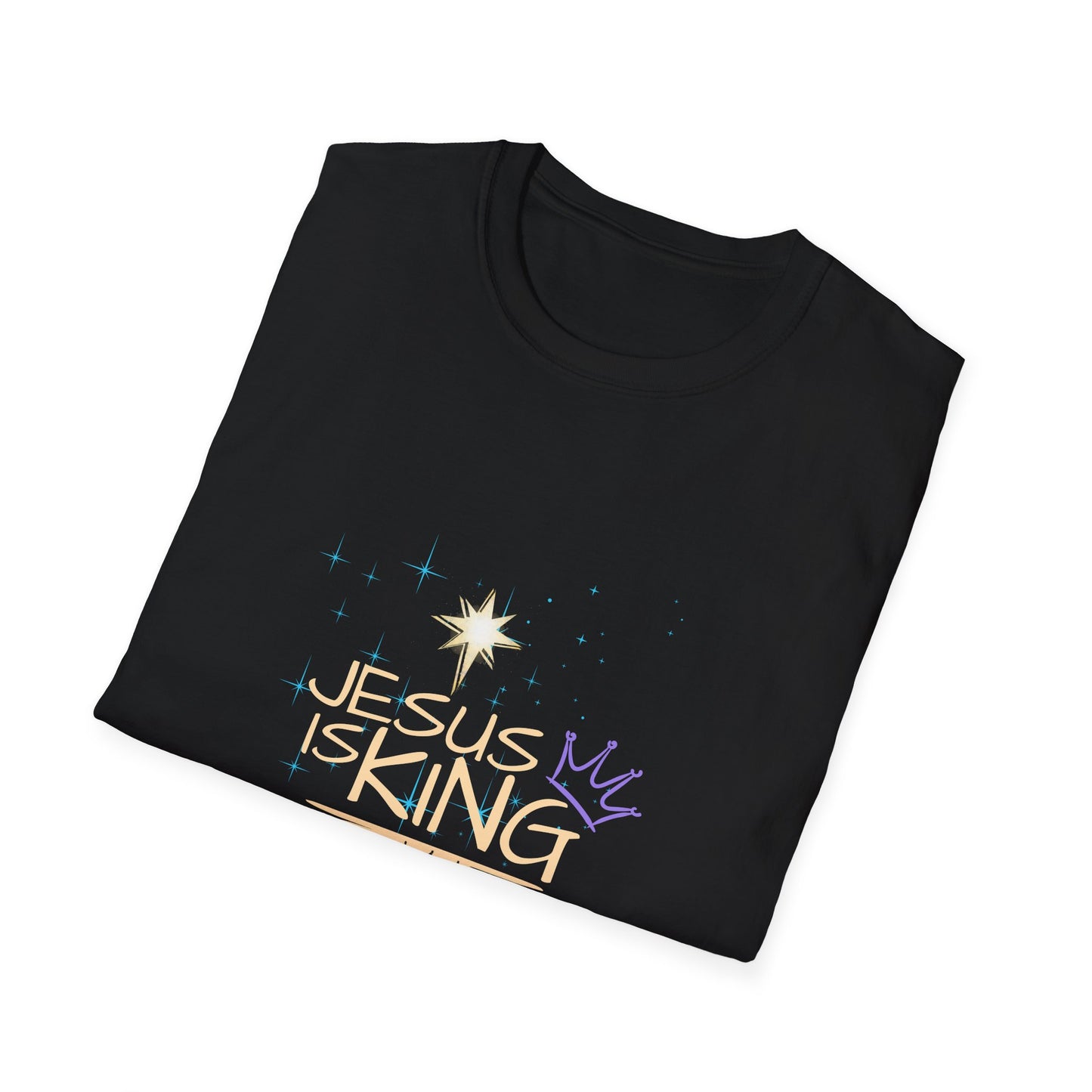 Bold Faith Tee - Jesus is King with Stars and Desert Graphic | Three Wise Men | T-Shirt | Unisex
