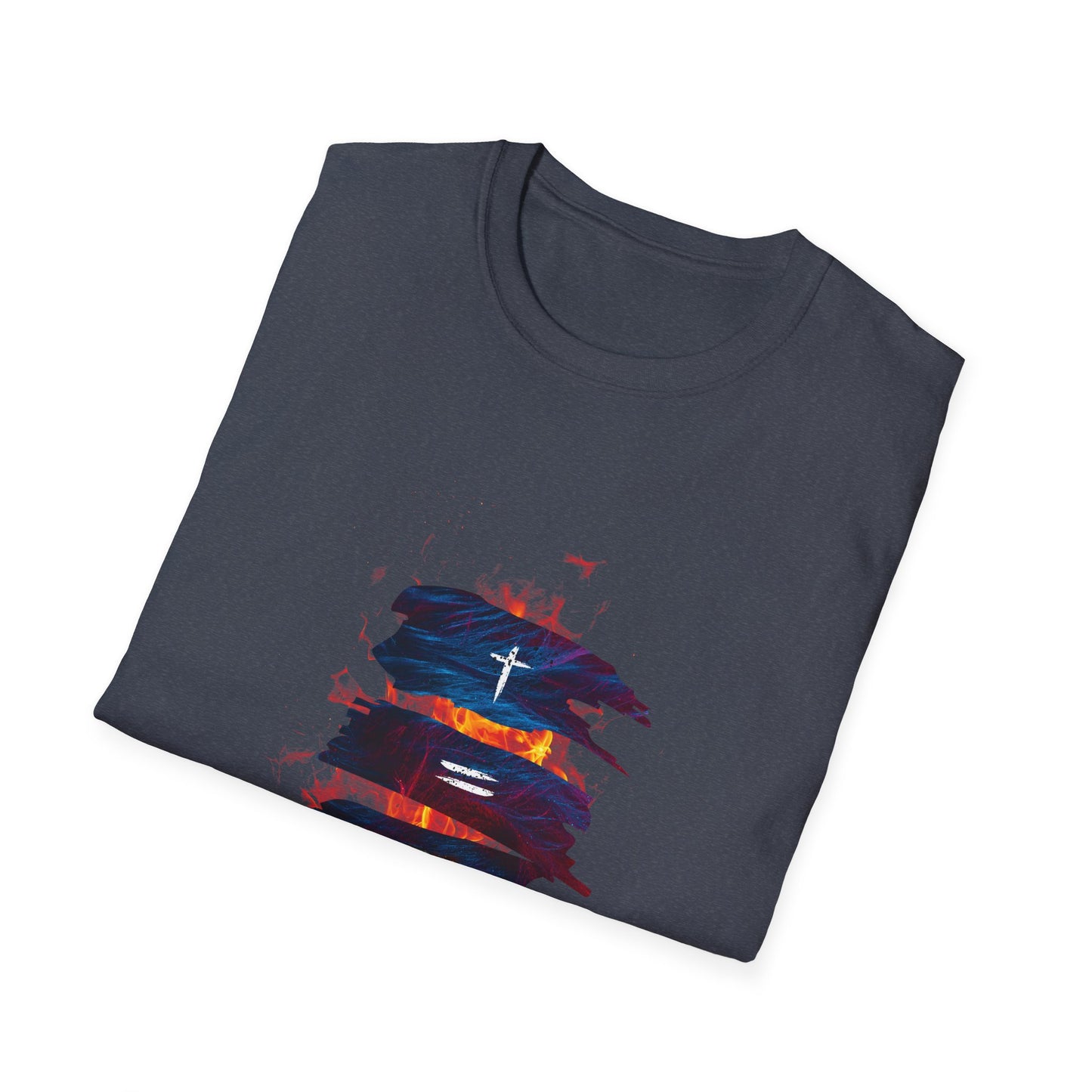 Bold Faith Tee - Christ Equals Love with Flames and Heart Graphic | T-Shirt | Unisex
