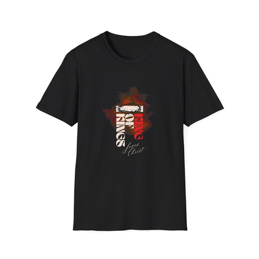 Bold Faith Tee - King of Kings Jesus Christ with Crown of Thorns Graphic | T-Shirt | Unisex