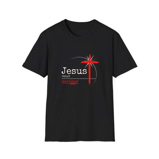 Bold Faith Tee - Jesus Noun Savior with Cross Star Graphic | T-Shirt | Unisex