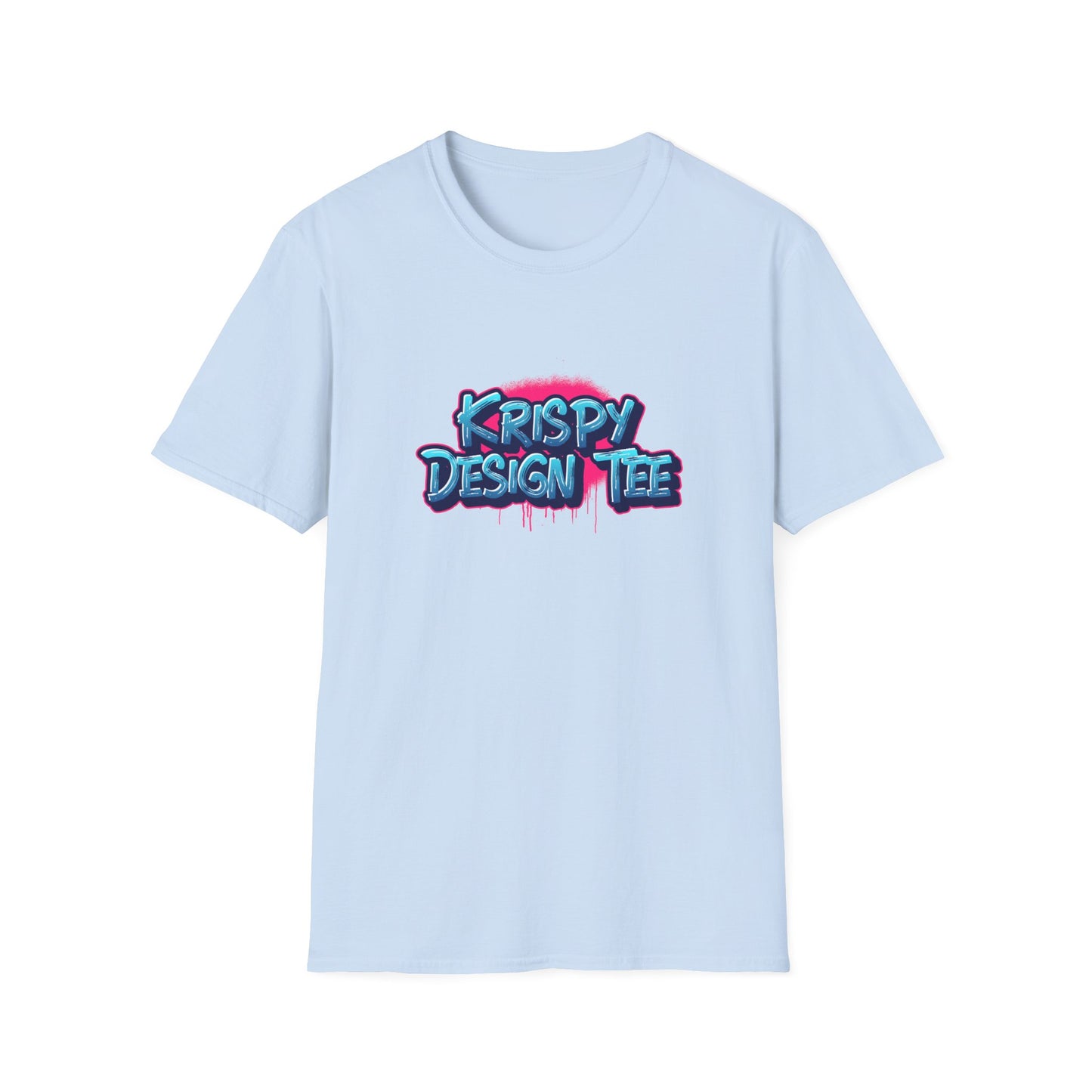 Krispy Design Tee | Krispy Design | Cool logo | Pink Words | Unisex - Men & Women's Tee