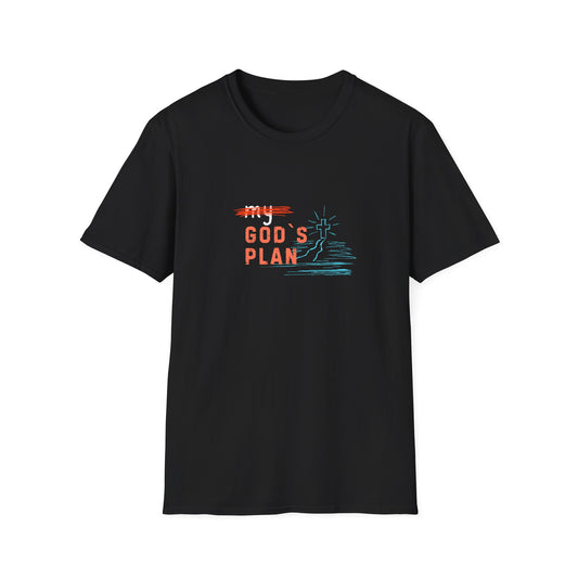 Bold Faith Tee - Gods Plan with Path and Cross Graphic | T-Shirt | Unisex