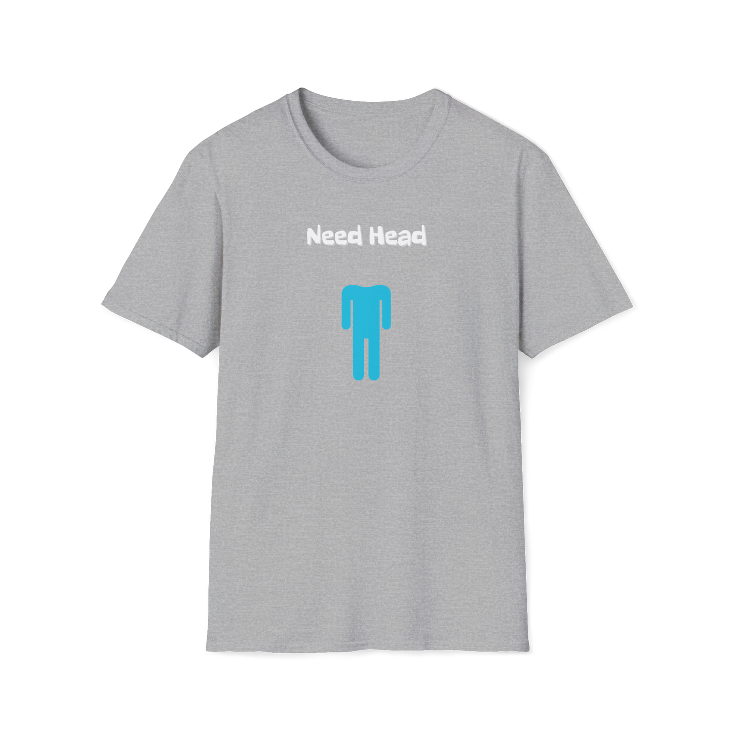 Need Head T-Shirt | Missing Head Question Mark | Stickman | Unisex - Men & Women's Tee