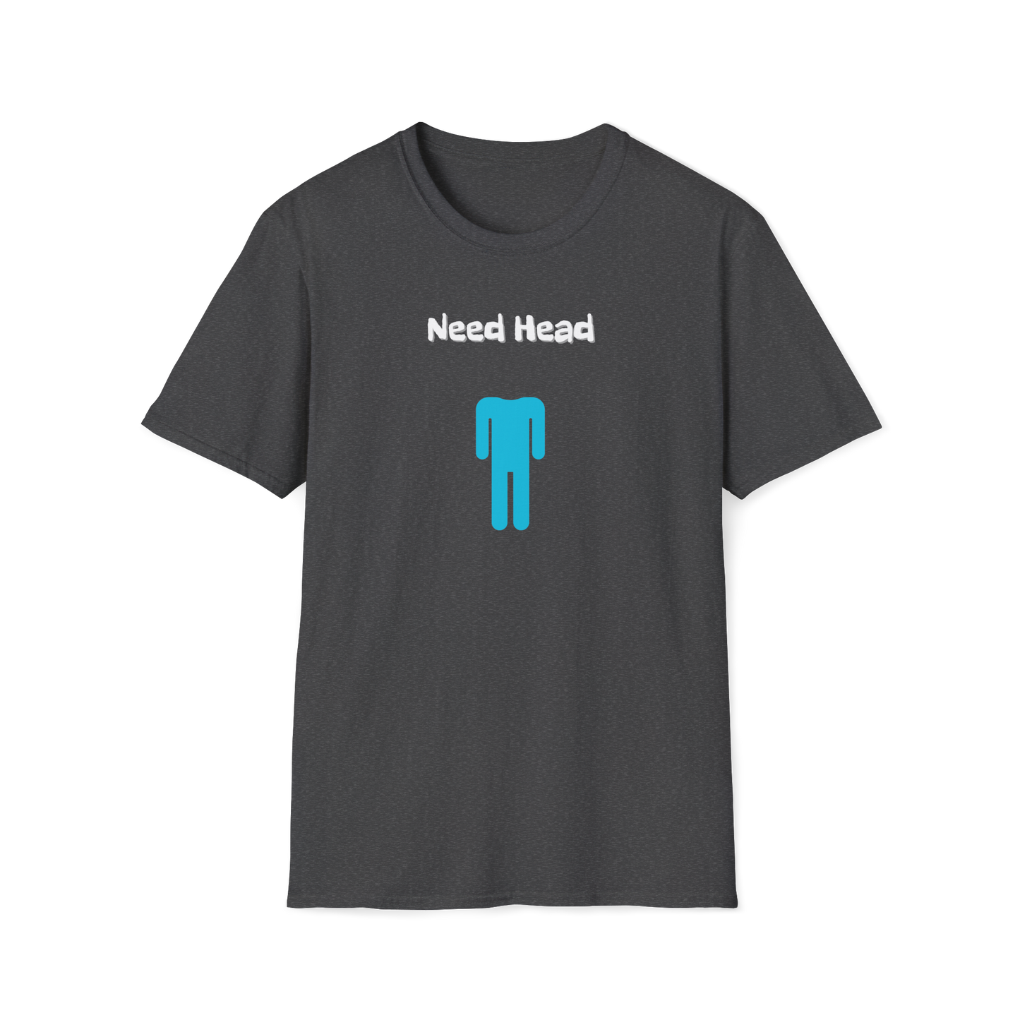 Need Head T-Shirt | Missing Head Question Mark | Stickman | Unisex - Men & Women's Tee