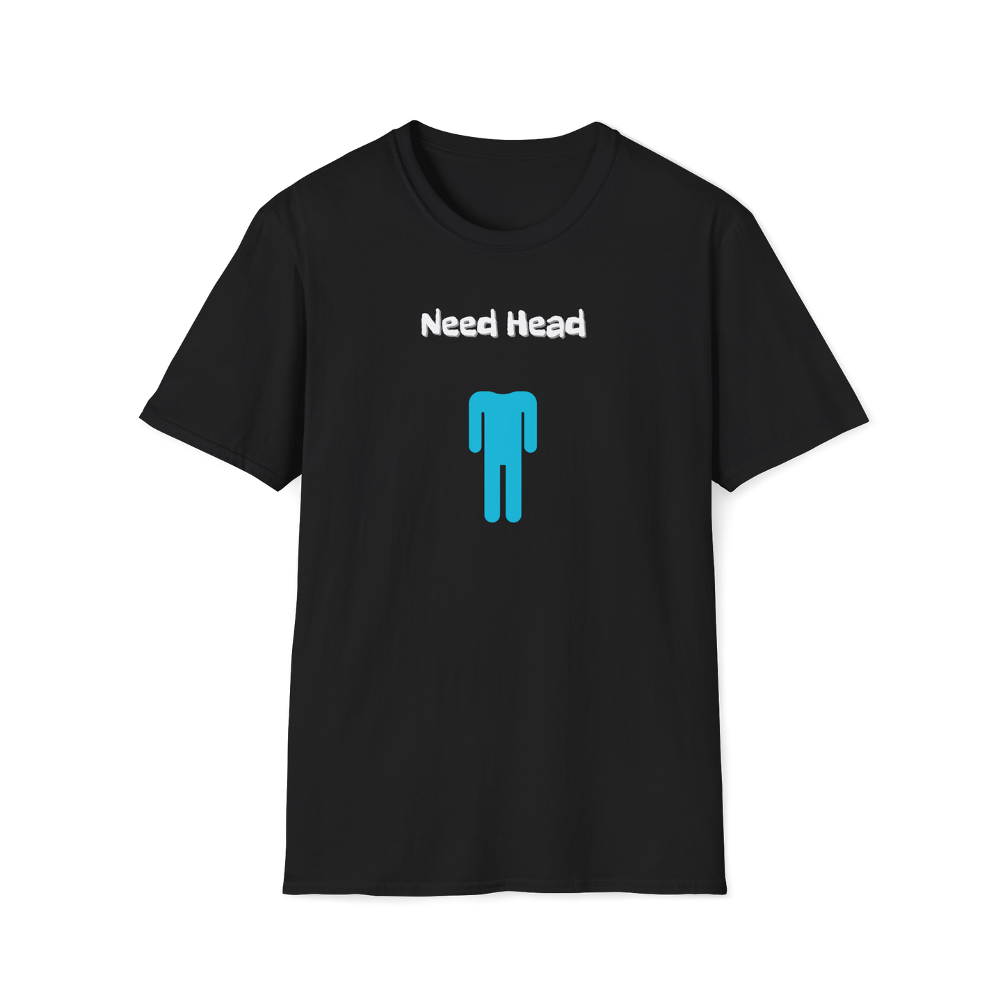 Need Head T-Shirt | Missing Head Question Mark | Stickman | Unisex - Men & Women's Tee