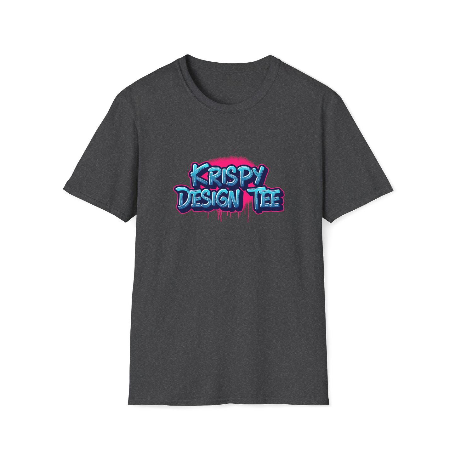 Krispy Design Tee | Krispy Design | Cool logo | Pink Words | Unisex - Men & Women's Tee