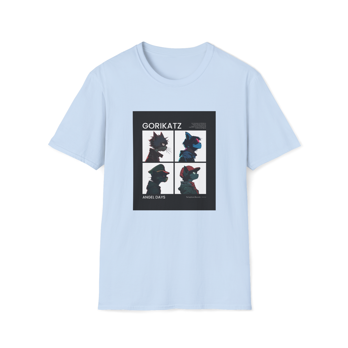 GoriKatz Angel Days T-Shirt | Cat Lover | Cat Band | Unisex - Men & Women's Funny Tee