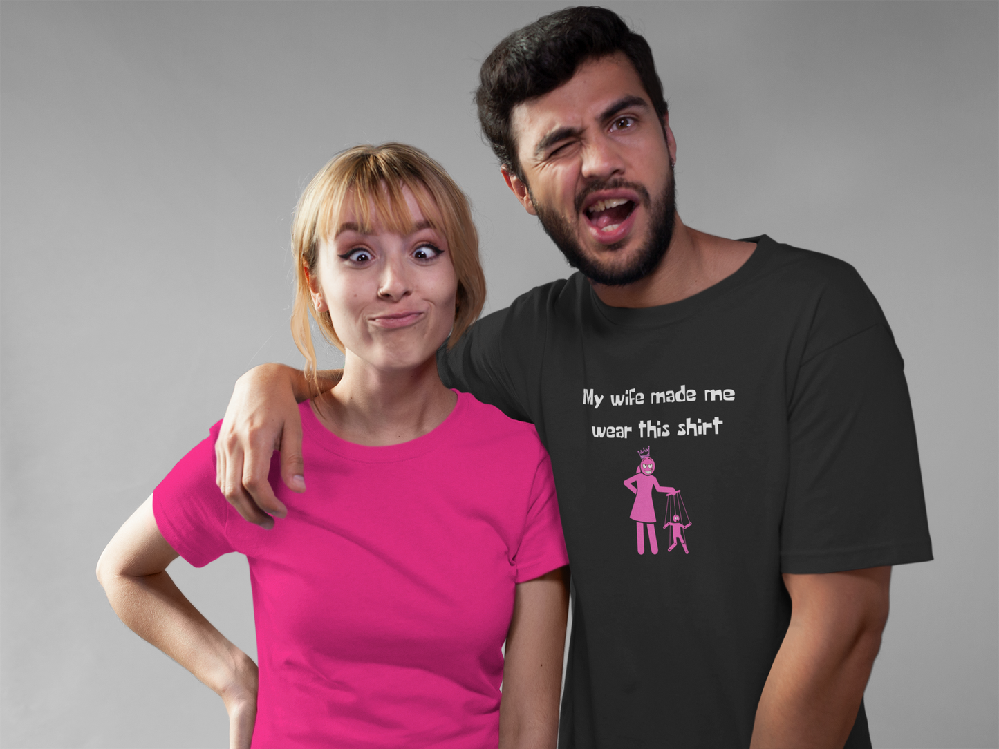 My Wife Made Me Wear This Shirt | String Puppet | In Control |  Unisex - Men & Women's Funny Tee